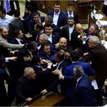 Armenia’s parliament turned into a battlefield, from punches and kicks to chair-throwing between MPs